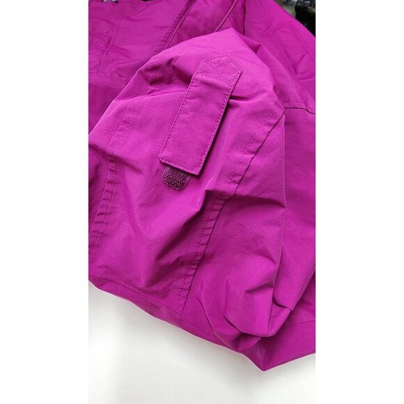 Lands End Womens Squall Hooded Rain Coat Magenta Size XL - Picture 13 of 16